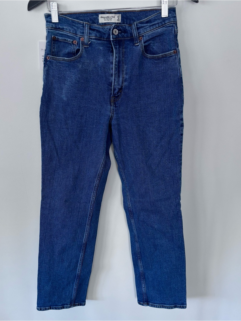 Abercrombie & Fitch Ultra High Ankle Straight Jeans Sz 27